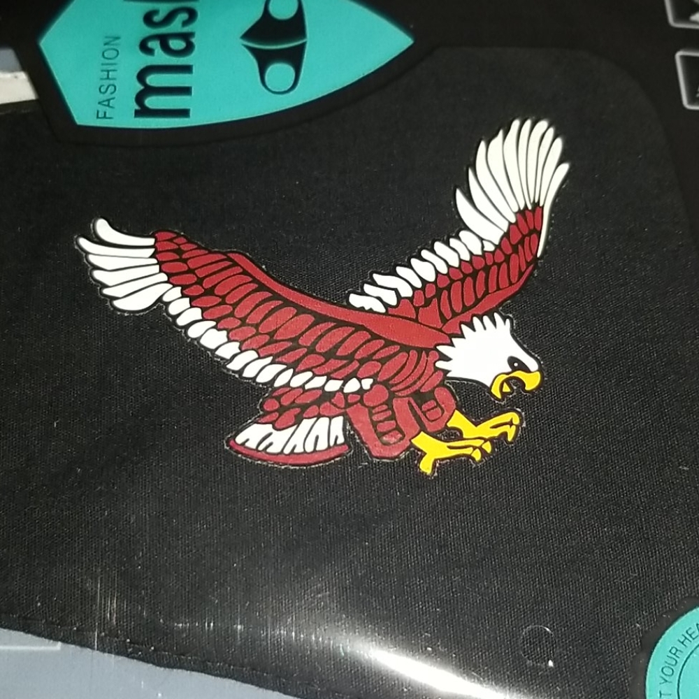 Eagle print adult mask